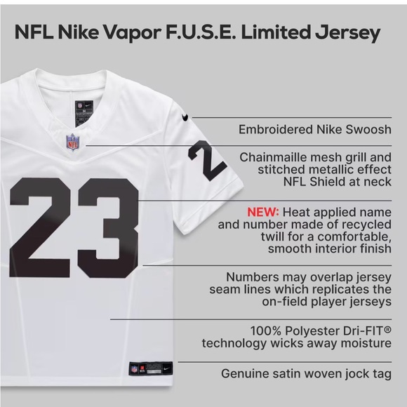 Philadelphia Eagles Nike A.J Brown Limited Jersey Sz M Retail $175 FUSE - Picture 10 of 11